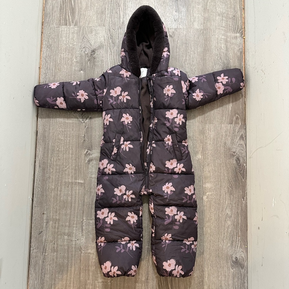 Next Floral Baby Snowsuit